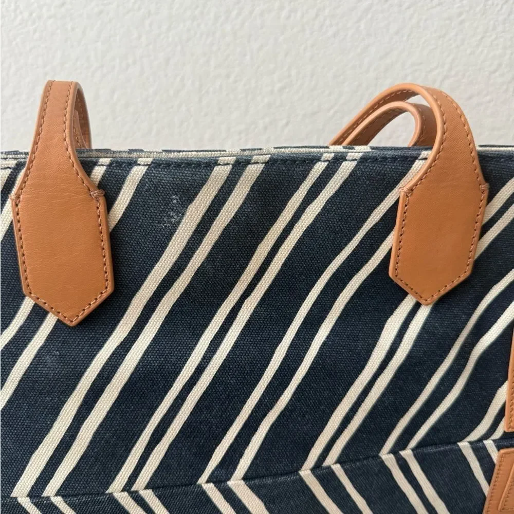 Tory Burch Ella Jacquard Stripe Tote